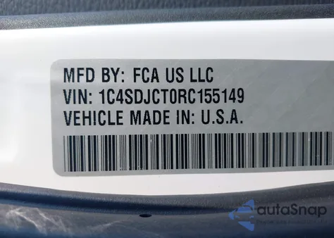 2024 Dodge Durango R/T Awd from USA, damaged, VIN 1C4SDJCT0RC155149
